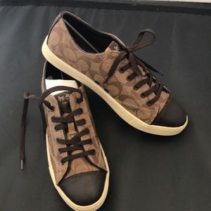 New Coach tennis shoes Parkway khaki/chestnut